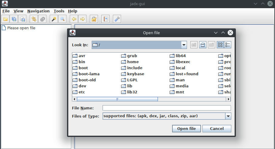Jadx Open File